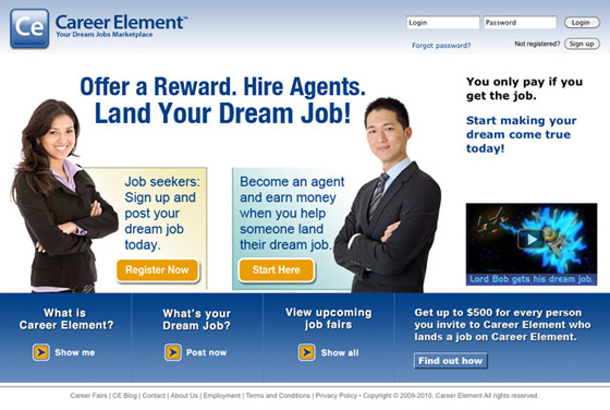 Chi website landing page